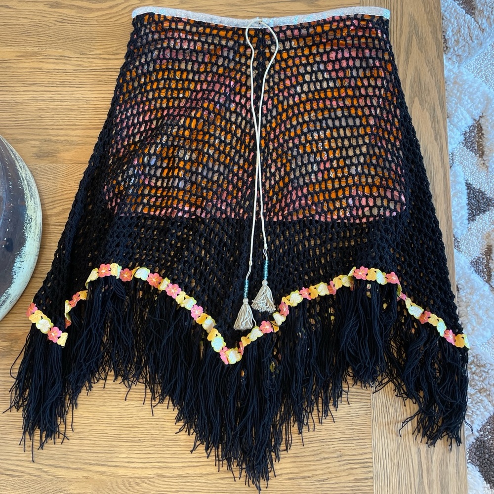 vintage crochet skirt